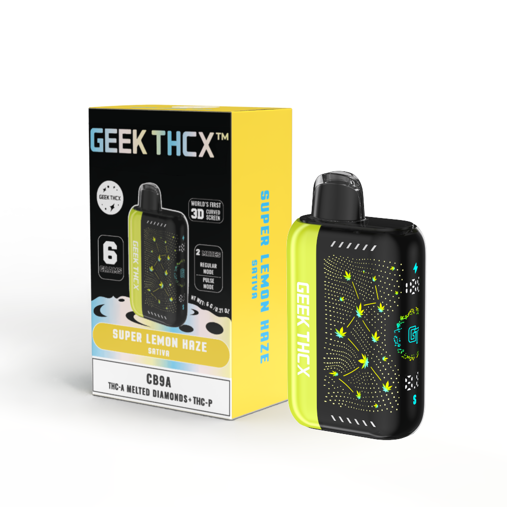 Super Lemon Haze 6 Grams CB9A + THC-A Melted Diamonds + THC-P Curve Screen Disposable Vape Sativa