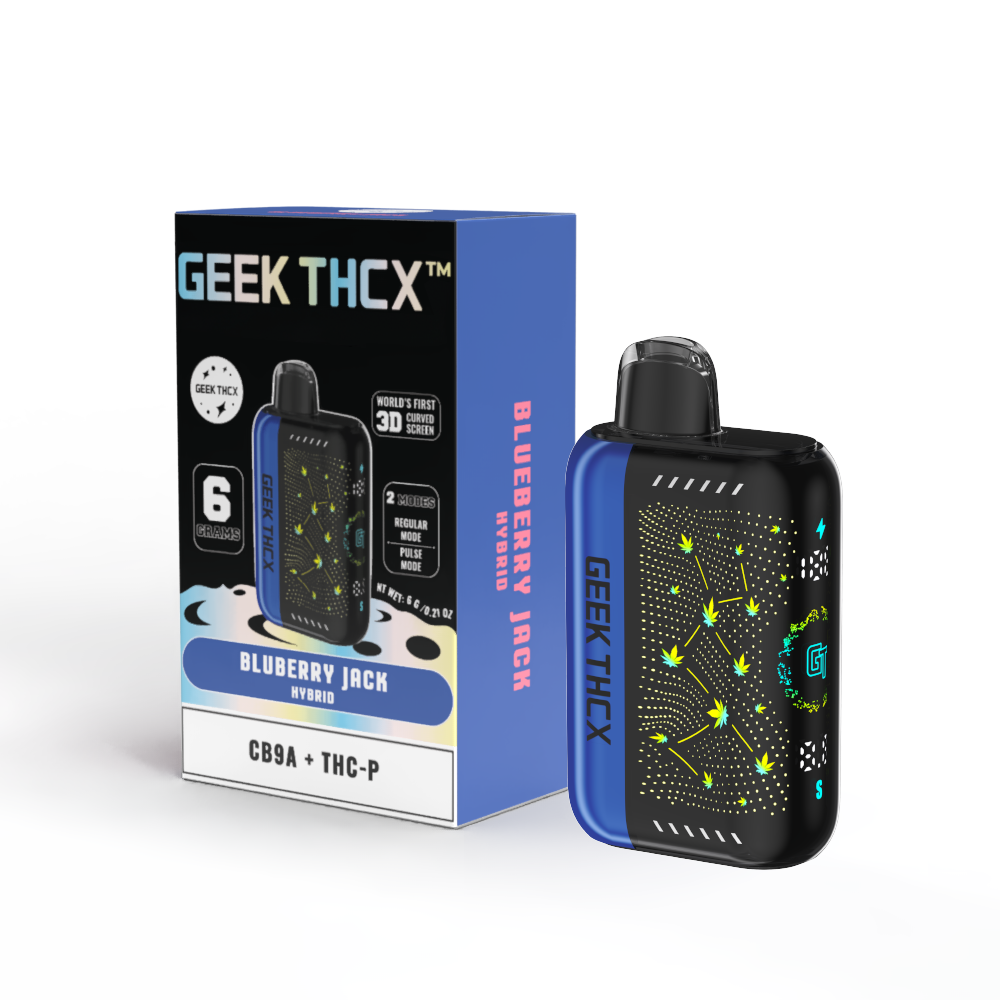 Blueberry Jack 6 Grams CB9A + THC-P Curve Screen Disposable Vape Hybrid