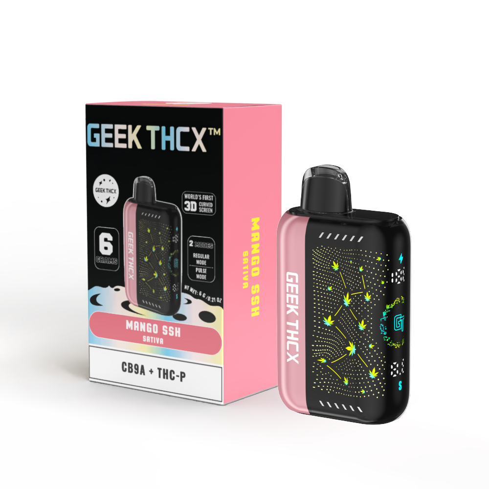 Mango SSH 6 Grams CB9A + THC-P Curve Screen Disposable Vape Sativa