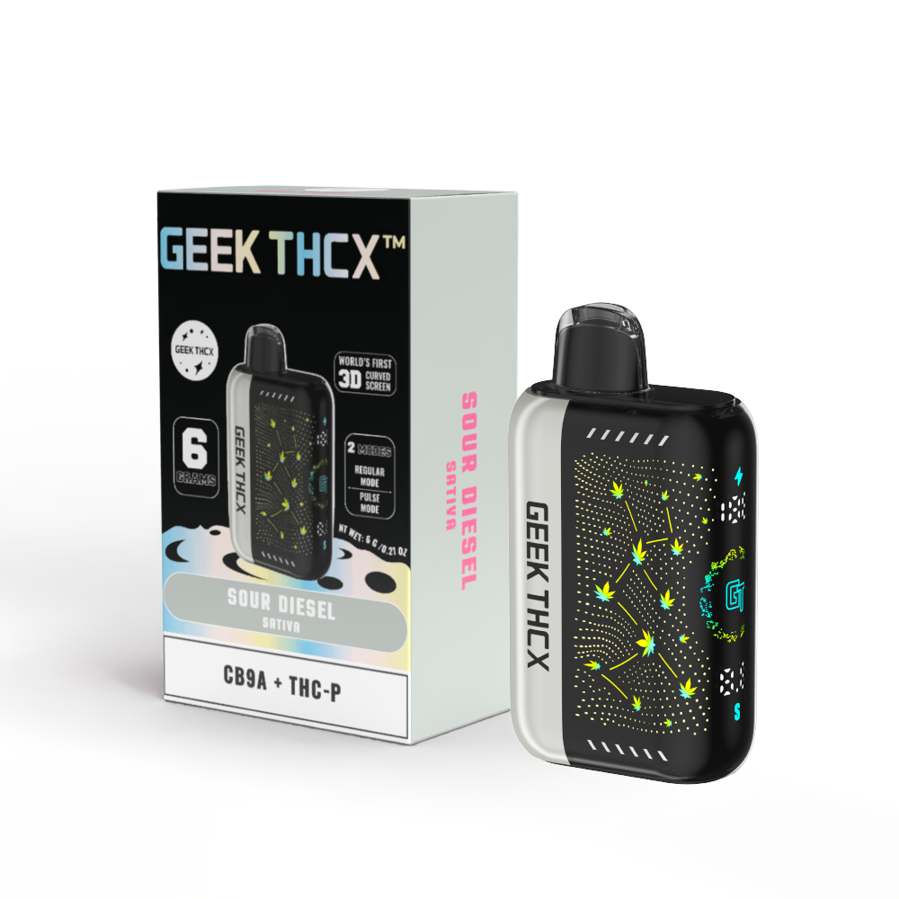 Sour Diesel 6 Grams CB9A + THC-P Curve Screen Disposable Vape Sativa